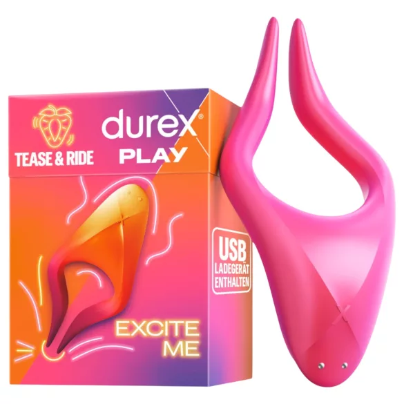 Durex Tease & Ride - klitorisvibraattori - pinkki