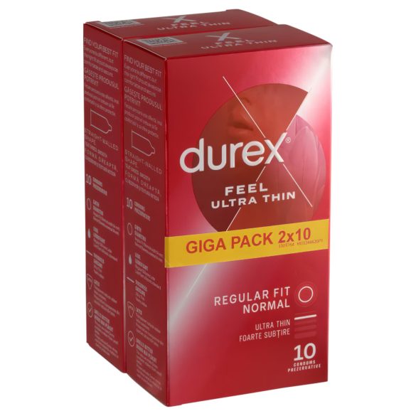 Durex Feel Ultra Thin - ultratodellinen kondomi (2x10kpl)