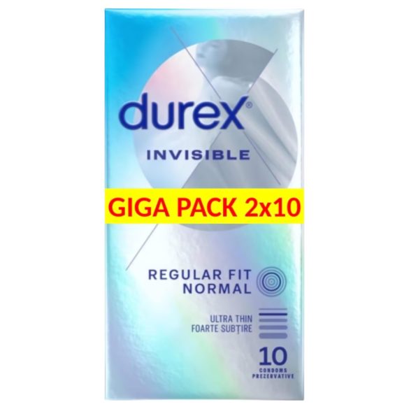 Durex Invisible Erittäin Herkkä - ohut kondomi (2x10kpl)