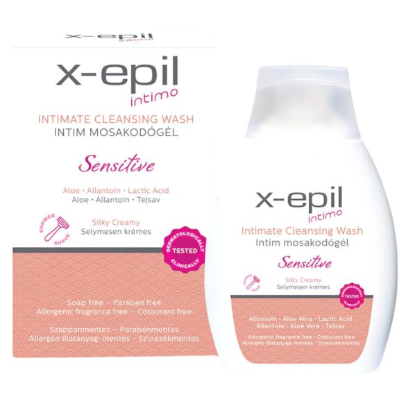 X-Epil Intimo Sensitive - herkät intiimipesugeelit (250 ml)