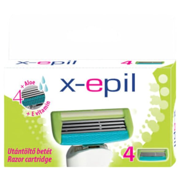 X-Epil - naisten vaihtoterät, 4 terää (4kpl)