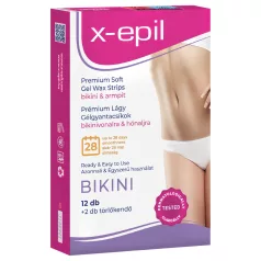   X-Epil - valmis vahaliuskat - bikinille ja kainaloon - 12 kpl