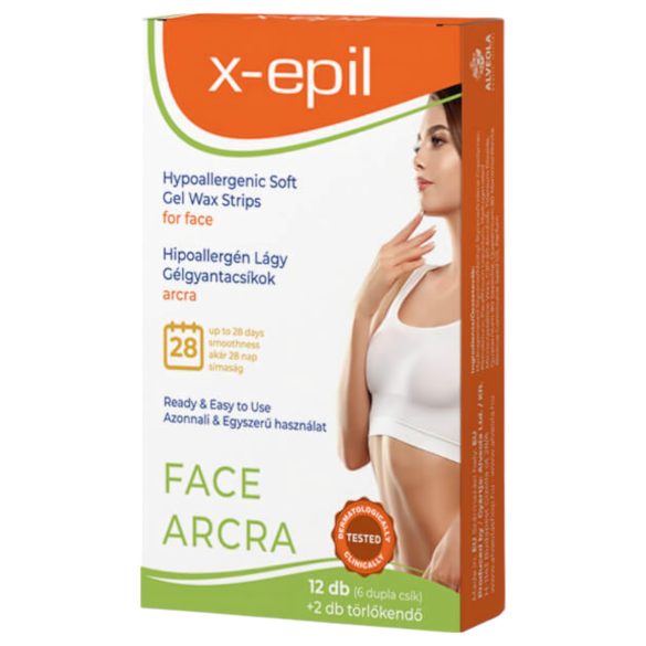 X-Epil - hypoallergeeniset geelivahaliuskat kasvoille (12 kpl)