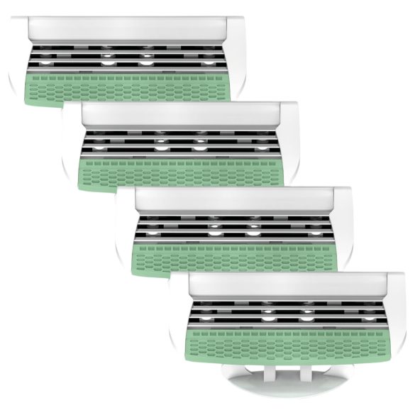 X-Epil Silky Smooth - Naisten 4-teräpatruunat (4 kpl)
