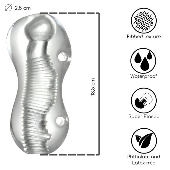 Desirel Vortex - masturbaattori (läpinäkyvä)
