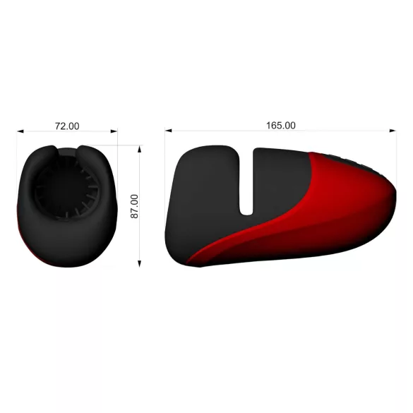 Lena - vibraattorimasturbaattori - tiukka - punainen