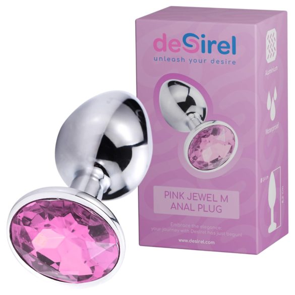 Desirel Pink Jewel M - anustappi (hopea-pinkki)