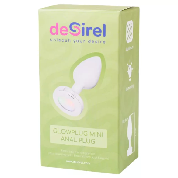 Desirel GlowPlug - anustappi - valaiseva - pieni hopea