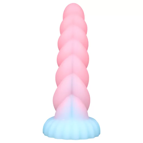 OgazR - valoa hohtava yksisarvinen dildoa - 22cm - sateenkaari