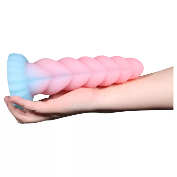 OgazR - valoa hohtava yksisarvinen dildoa - 22cm - sateenkaari