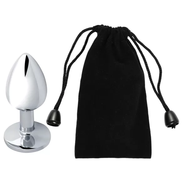 Sunfo - metallinen anustappi sinisellä kivellä - hopea