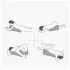 Desirel Magic Pillow - Muistivaahtotyyny dildotelineellä (harmaa)
