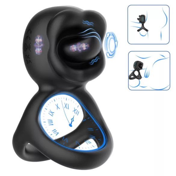 Biu-Biu - penisrengas ja klitoriskiihotin vibraattori - musta