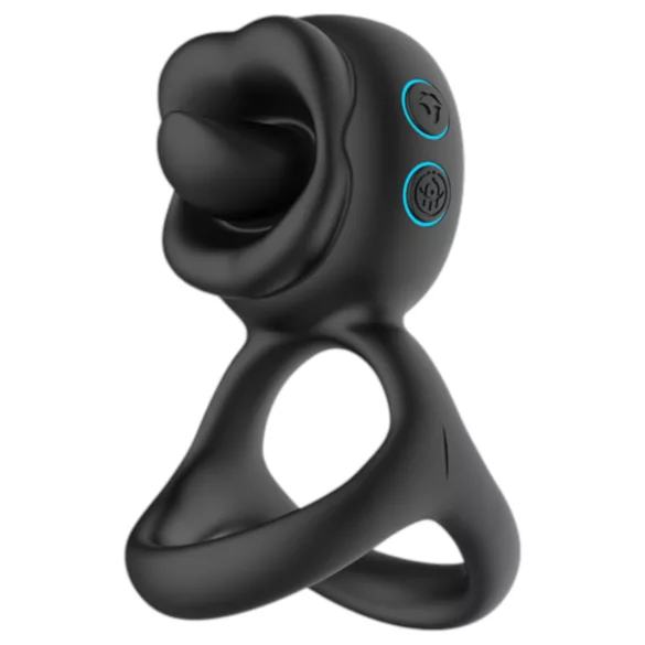 Biu-Biu - penisrengas ja klitoriskiihotin vibraattori - musta