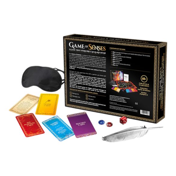 Aistien peli - aikuisten seksipeli - lautapeli englanniksi