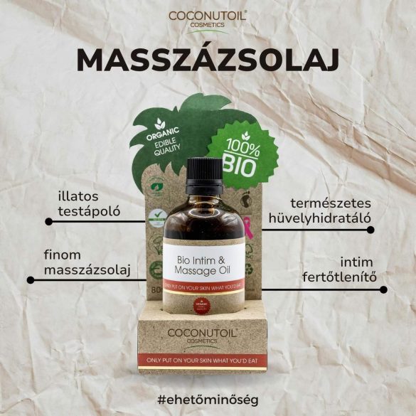 Coconutoil - bio intiimi- ja hierontaöljy - 80 ml