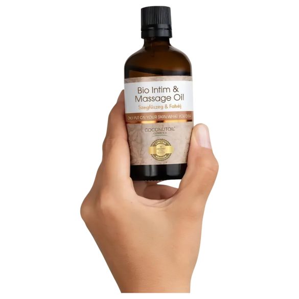 Kookosöljy - Luomu Intiimi & Hierontaöljy - neilikka-kaneli (80ml)
