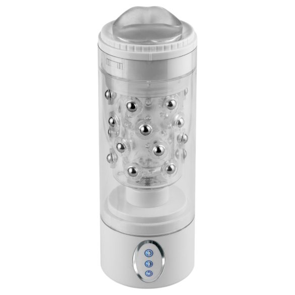 PDX Roto-Bator - vibraattori suihinmasturbaattori - valkoinen