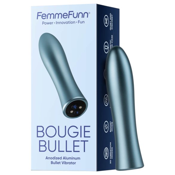 FemmeFunn Bougie - metallivibraattori - alumiini - hopea