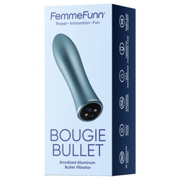 FemmeFunn Bougie - metallivibraattori - alumiini - hopea