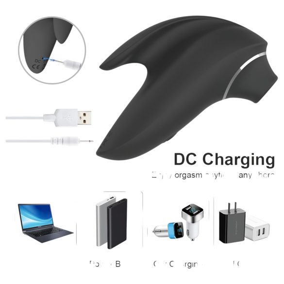 AlvUp - klitoriskiihotin värisevä ilmalla - musta