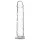 Addiction Crystal - imukupillinen dildo (läpinäkyvä) - 18 cm