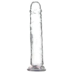   Addiction Crystal - strap-on yhteensopiva dildot - imukuppi - 20 cm - kirkas