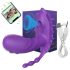 AlvUp - kätevä, imukykyinen värisevä, kannettava vibraattori (liila)