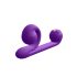/ Snail Vibe Duo - ladattava, 3-in-1 stimuloiva vibraattori (liila)