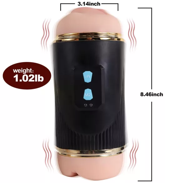 Lonely - suuseksin ja vaginan masturbaattori - luonnollinen/musta