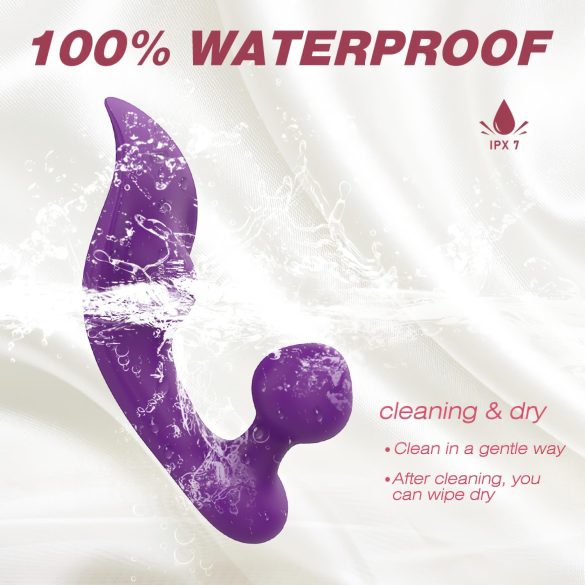 Sex HD Chomper - klitoris- ja anaalivibraattori - vedenpitävä - violetti