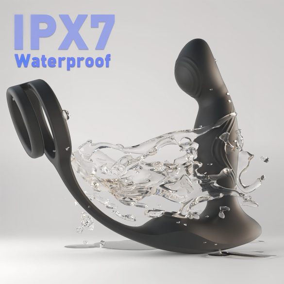 Sex HD Virgil - musta penis- ja kivestärisevä prostata-vibraattori