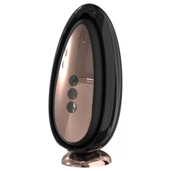Sex HD Mirror - suuseksivibraattori lämmitystoiminnolla - musta