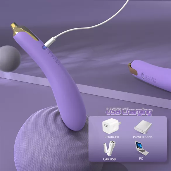 Sex HD - vibraattori - äänetön voimakas - silikoninen violetti