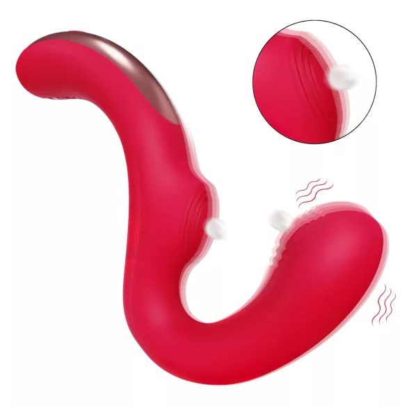 SEX HD Genie - G-piste ja klitoriskiihotin - punainen