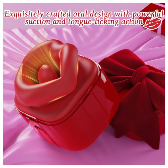 SEX HD Lovely Kiss - suihinimu vibraattori - punainen