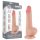 Lovetoy - dildo tapaduttimella - kaksikerroksinen liukuva iho - 19,5 cm nude