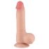 Lovetoy Sliding-Skin - realistinen tekopenis kiveksillä - 20 cm - nude