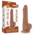 Lovetoy Sliding-Skin - kaksikerroksinen kivellinen dildo - 19,5 cm