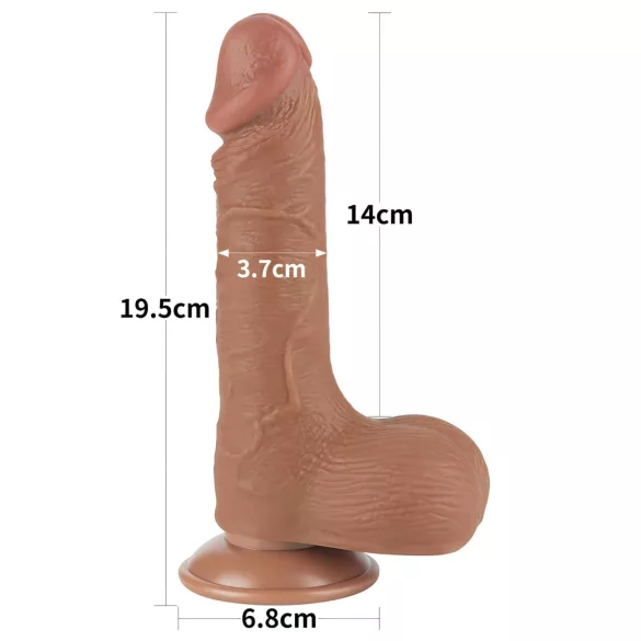 Lovetoy Sliding-Skin - realistinen dildo kiveksillä