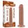 Lovetoy Sliding-Skin - realistinen tapcup dildo - kaksikerroksinen 20 cm - nude