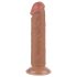 Lovetoy Sliding-Skin - realistinen tapcup dildo - kaksikerroksinen 20 cm - nude