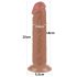 Lovetoy Sliding-Skin - realistinen tapcup dildo - kaksikerroksinen 20 cm - nude