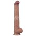 Lovetoy - realistinen XXL dildo - kaksikerroksinen - 36,5 cm - luonnollinen