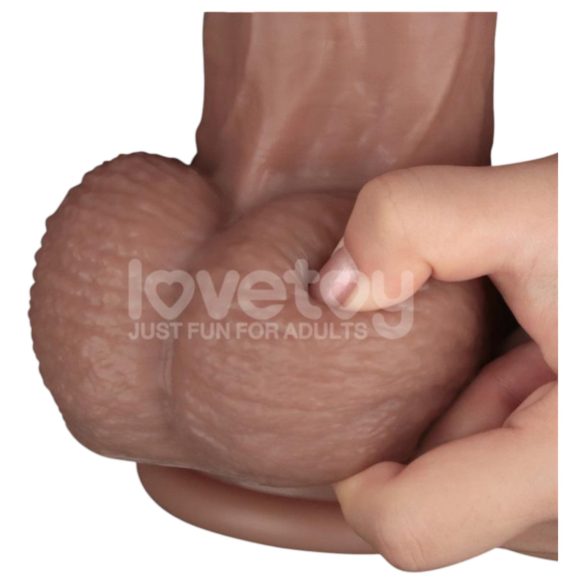 Lovetoy - realistinen XXL dildo - kaksikerroksinen - 36,5 cm - luonnollinen