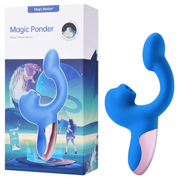 Magic Motion Magic Ponder - 2in1 klitoriskiihotin vibraattori - sininen