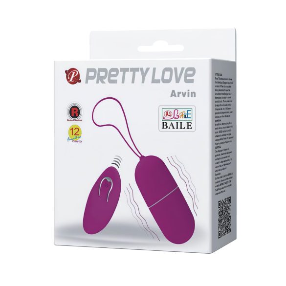 Pretty Love Arvin - kaukosäädettävä vibraatiosemunen - pinkki