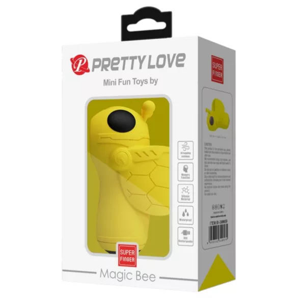 Pretty Love Magic Bee - klitoriskiihotin sormivibraattori - keltainen