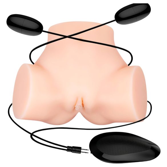 Crazy Bull - realistinen värisevä tekopersiä masturbatori - luonnollinen