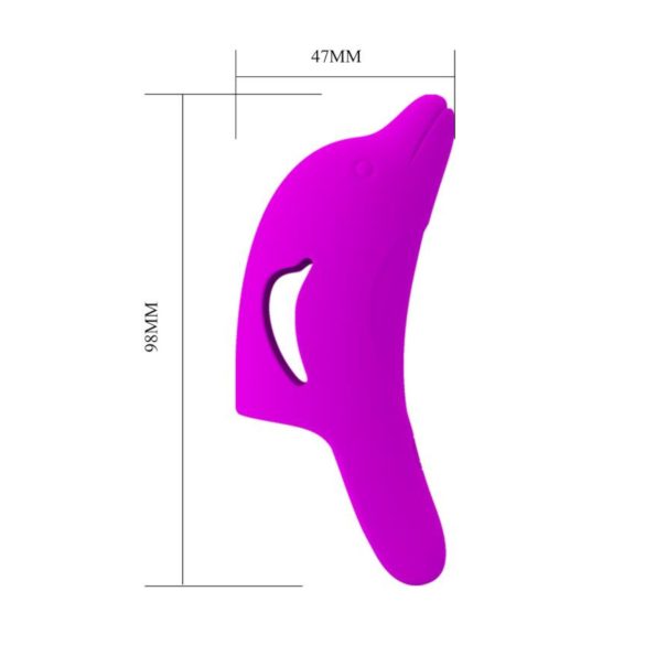 Pretty Love Delphini - delfiinisormivibraattori (violetti)